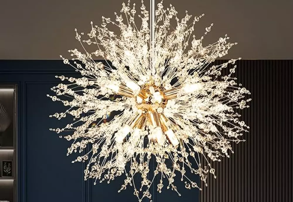 globe glass chandelier