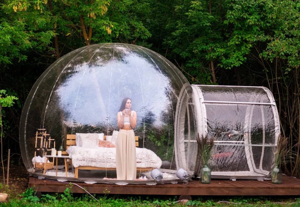 inflatable clear bubble camping tent