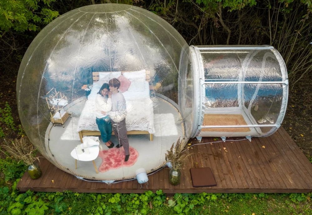 inflatable clear bubble camping tent